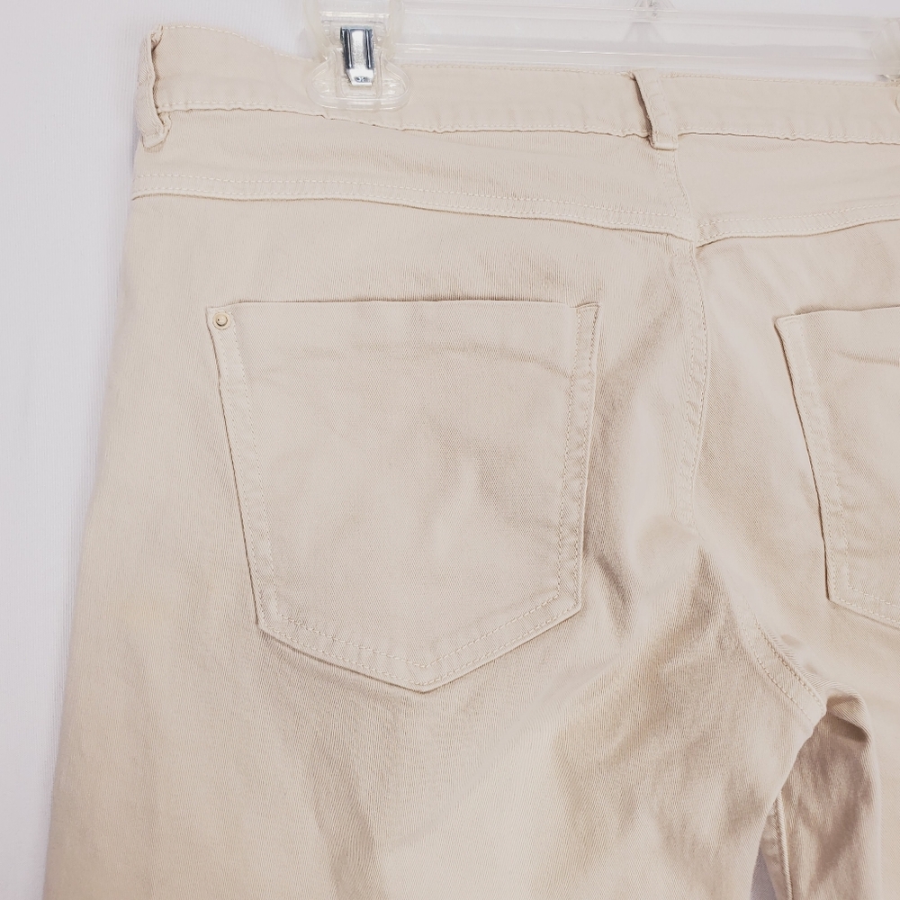 Zara Kahki Moto Pants Size 12 - Picture 15 of 16